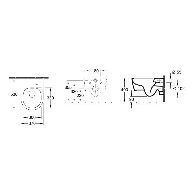 Set vas WC suspendat Avento, cu capac soft close, quick release, alb