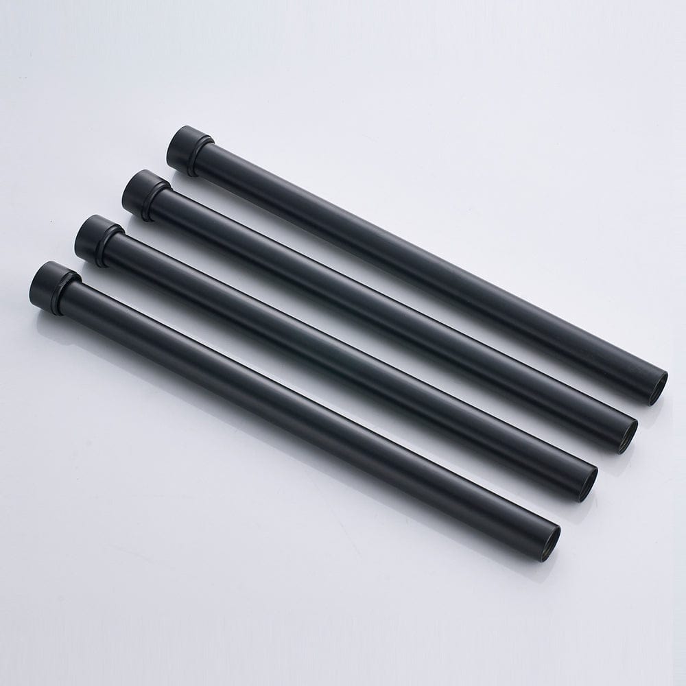 Sistem de dus Rainfall, incastrat in tavan cu termostat, para patrata 50 cm, 2 functii de curgere, negru mat, cod 1407