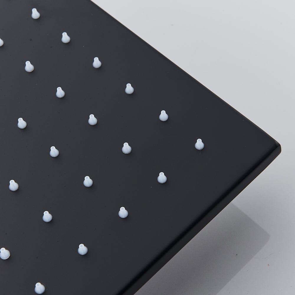 Sistem de dus Sensation, incastrat in tavan, para dreptunghiulara 80/40 cm, 2 functii de curgere, negru mat, + SIFON, cod 1513