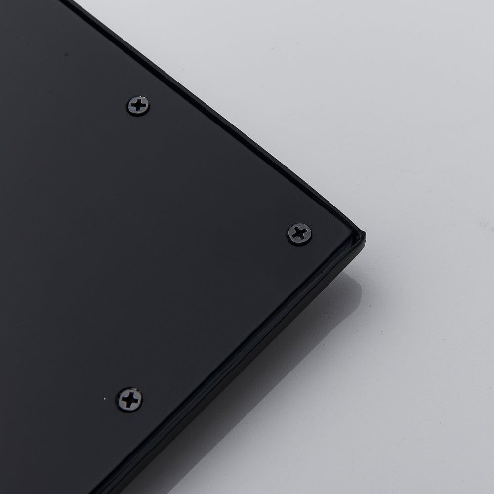 Sistem de dus Sensation, incastrat in tavan, para dreptunghiulara 80/40 cm, 2 functii de curgere, negru mat, + SIFON, cod 1513