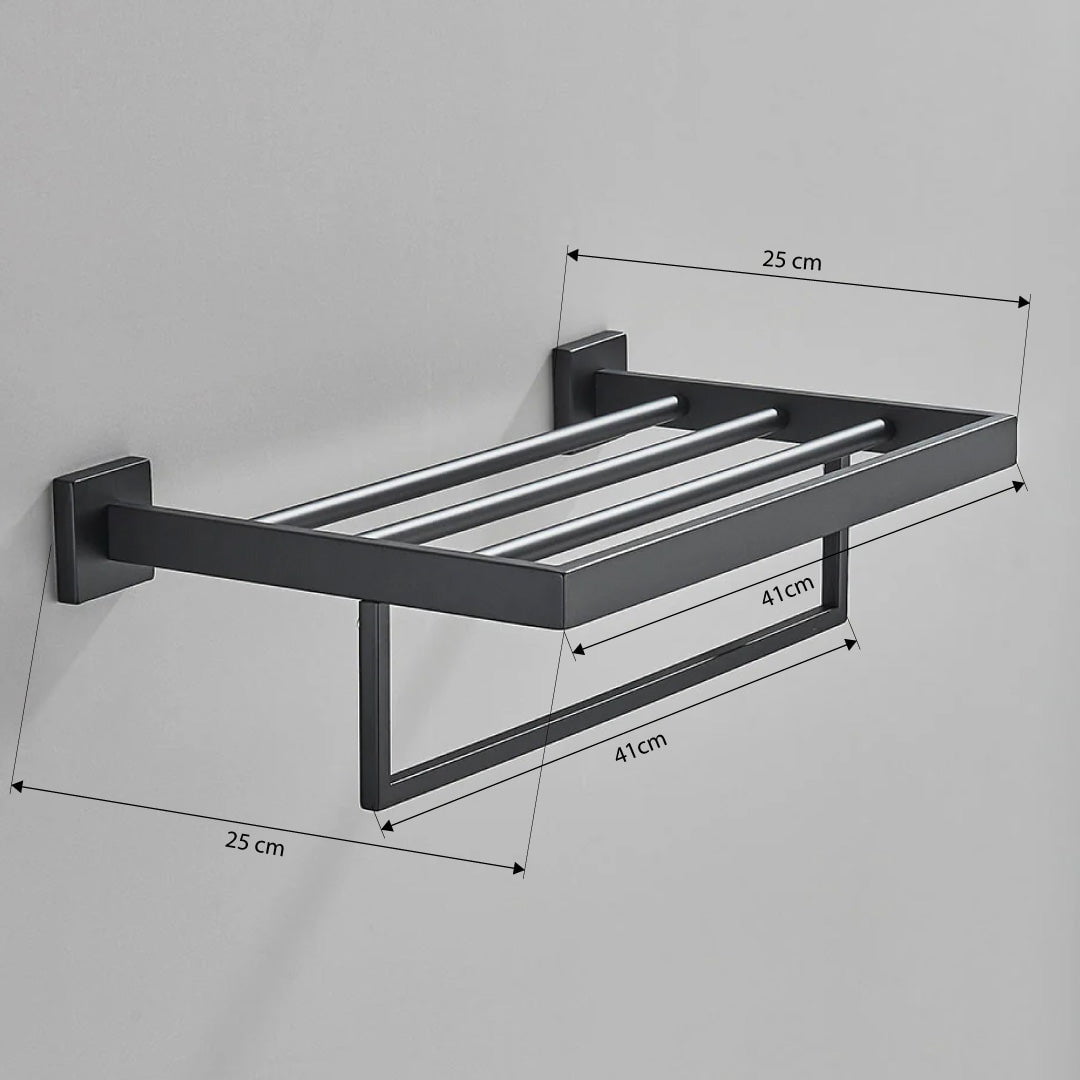 Suport de prosop, negru mat, cod 1243