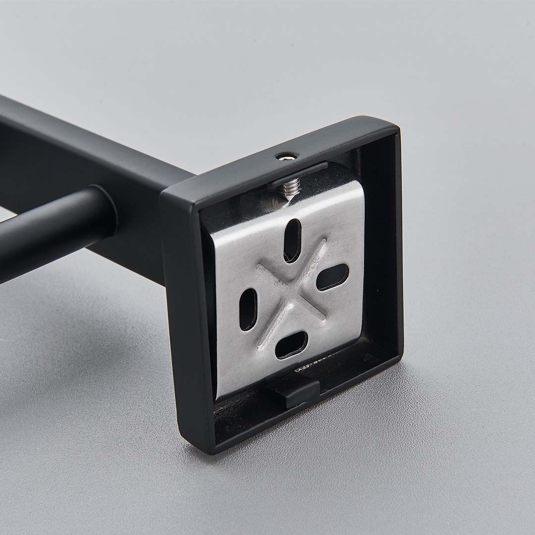 Suport de prosop, negru mat, cod 1243