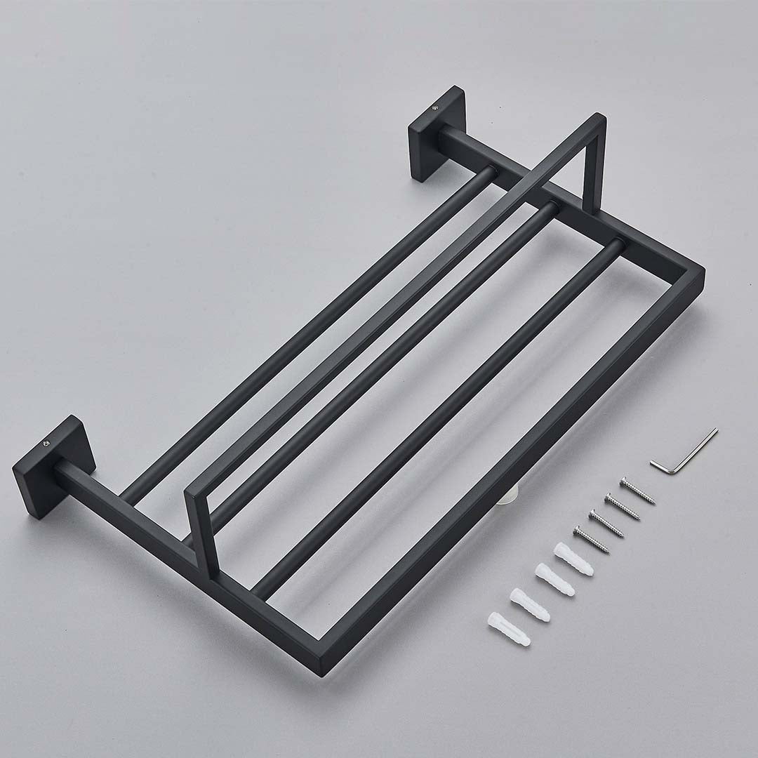 Suport de prosop, negru mat, cod 1243