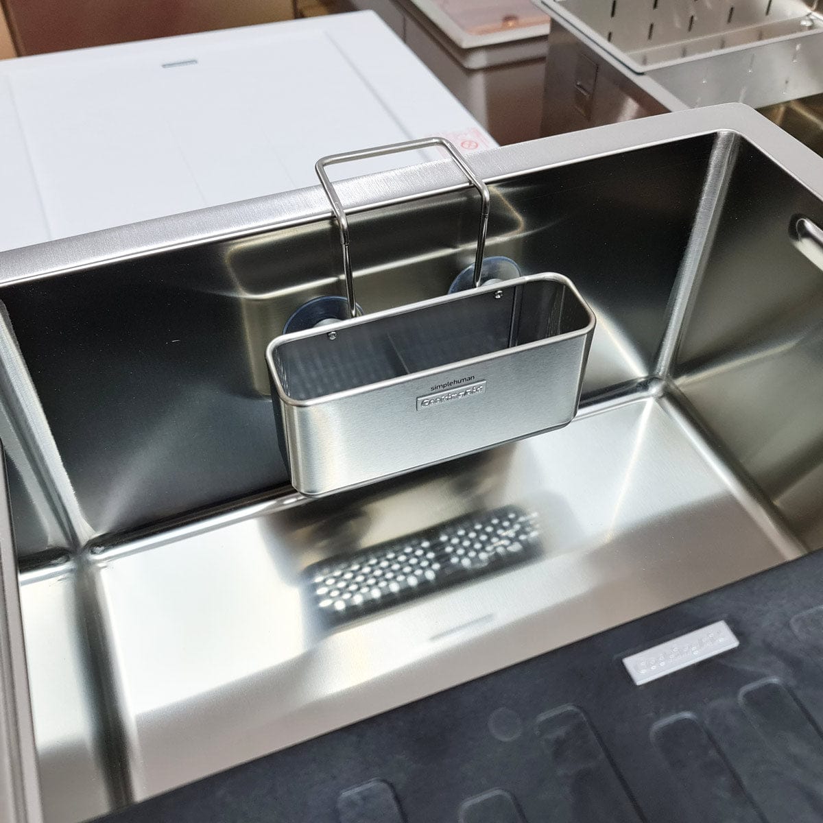Suport inox pentru burete si accesorii curatare chiuveta, cod: 6035