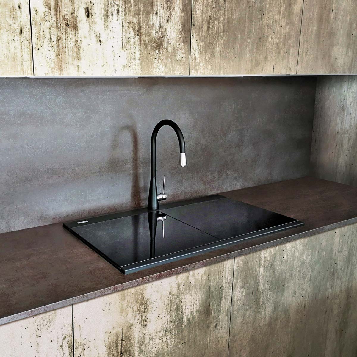 Tocator HPL Tortora pentru chiuveta, cod:6029