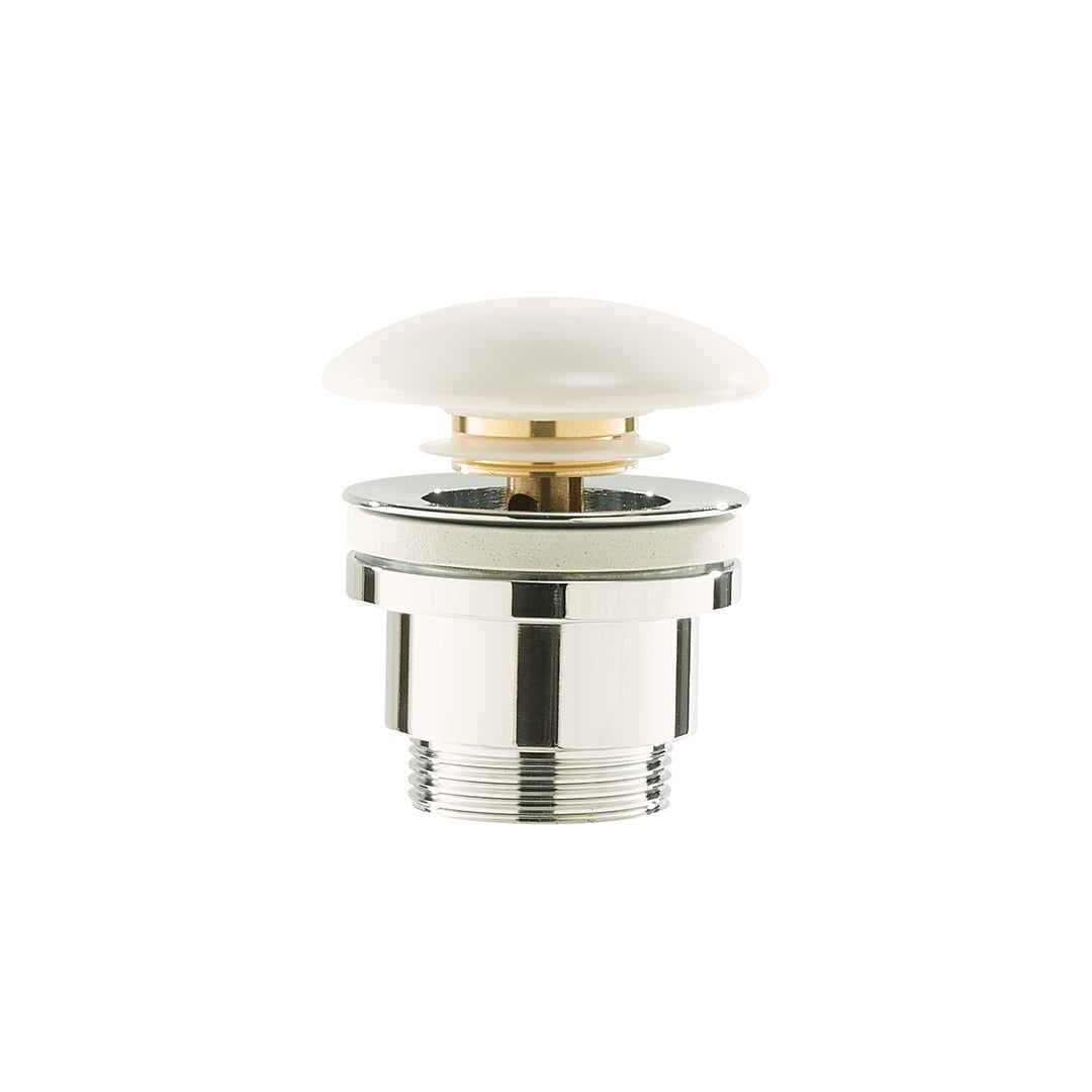 Ventil lavoar Bell, click-clack, alb, din alama sanitara, Elysium