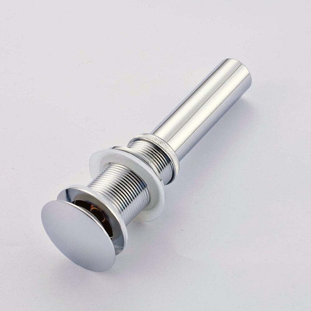 Ventil scurgere pentru lavoar cu preaplin, argintiu cromat, cod 1543