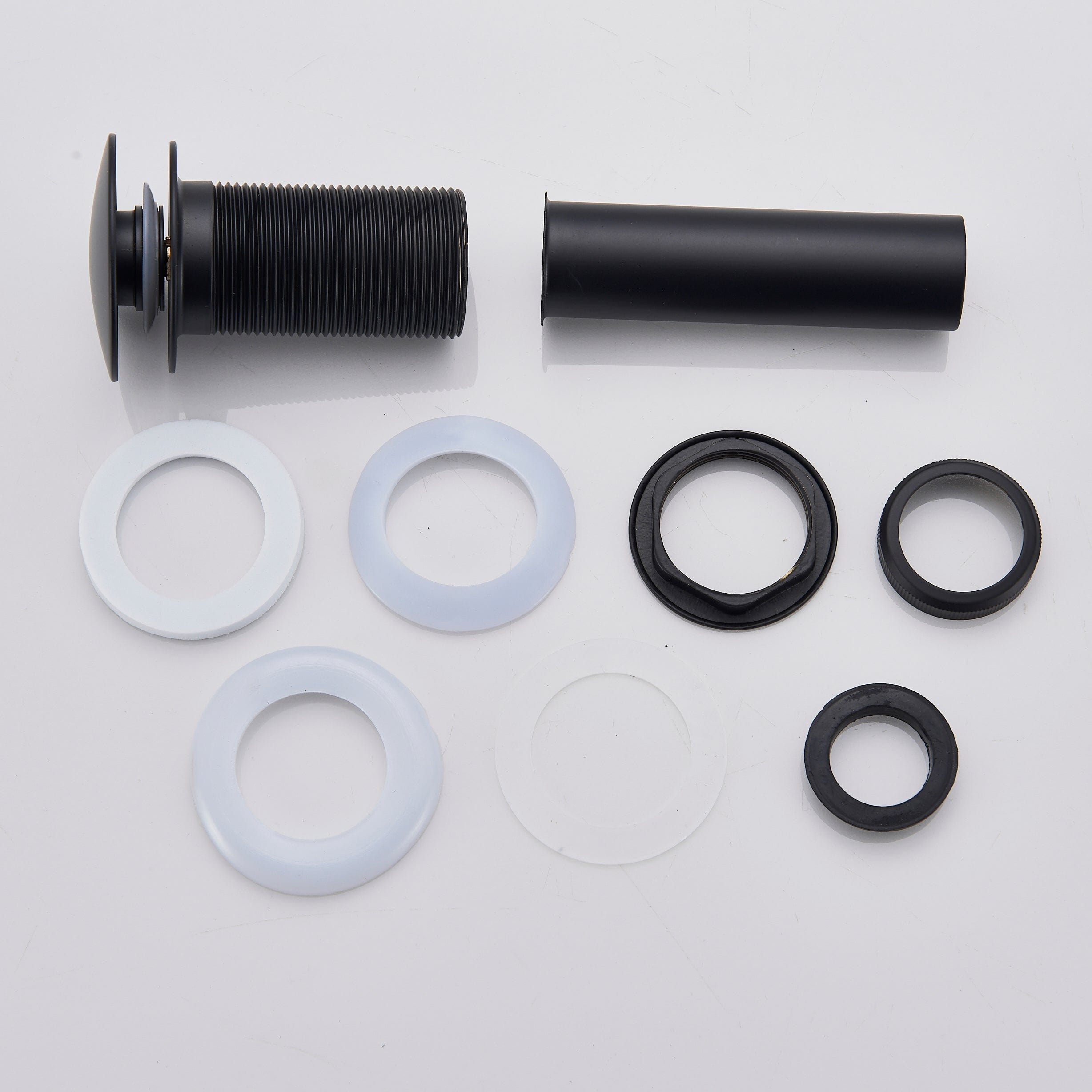 Ventil scurgere pentru lavoar cu preaplin, negru din alama solida, cod 1287