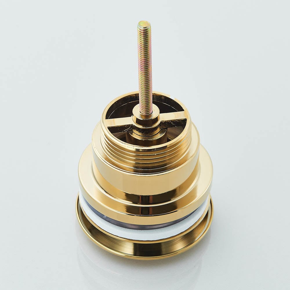 Ventil universal pentru lavoar cu click-clack, auriu lucios