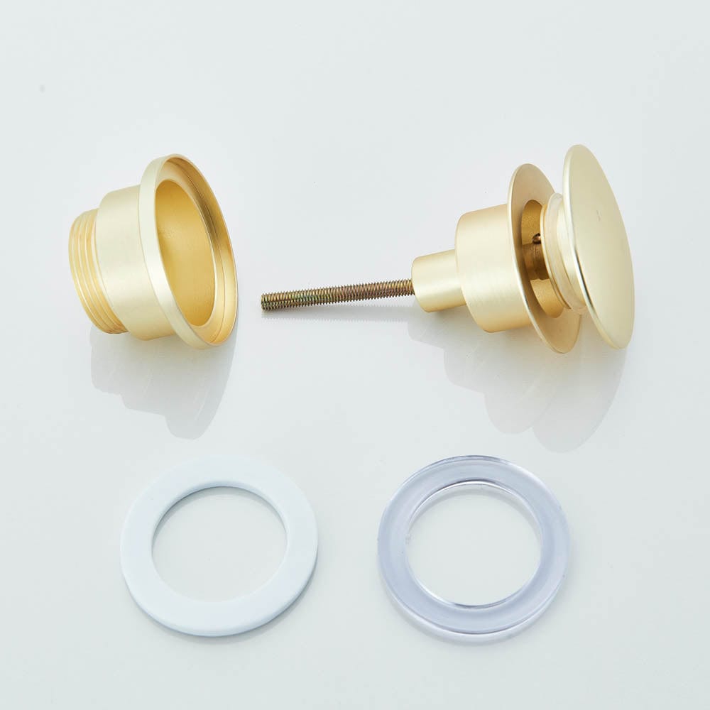 Ventil universal pentru lavoar cu click-clack, auriu periat