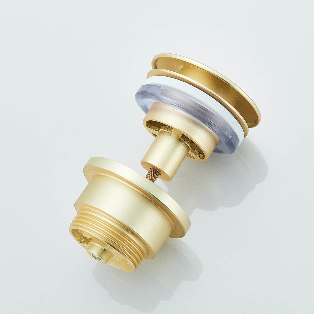 Ventil universal pentru lavoar cu click-clack, auriu periat