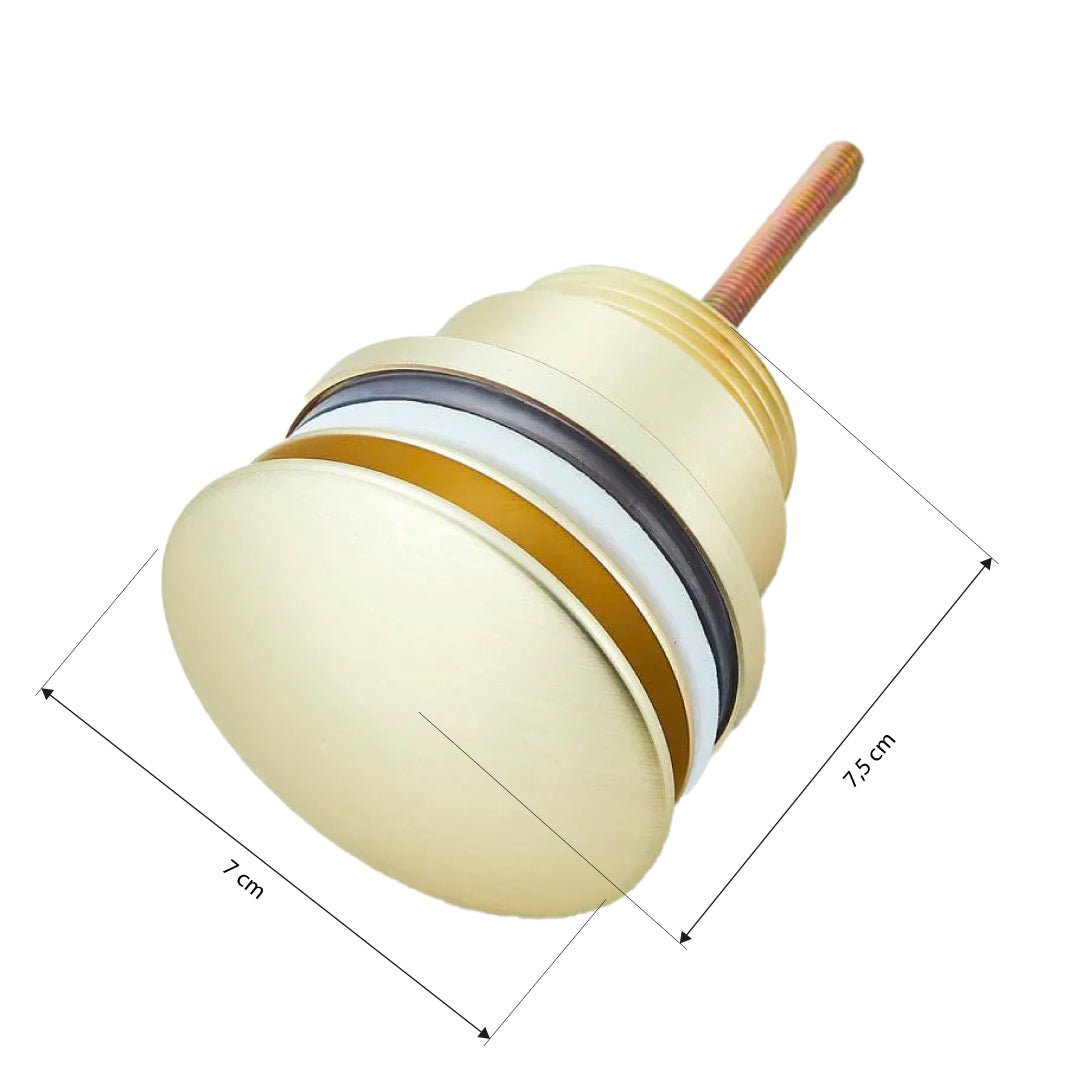 Ventil universal pentru lavoar cu click-clack, auriu periat, cod 1186