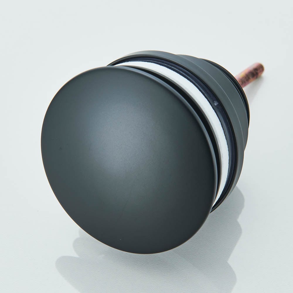 Ventil universal pentru lavoar cu click-clack, negru mat