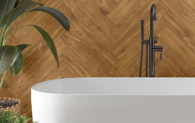 Amenajarea băii cu gresie tip parchet. O idee inedită