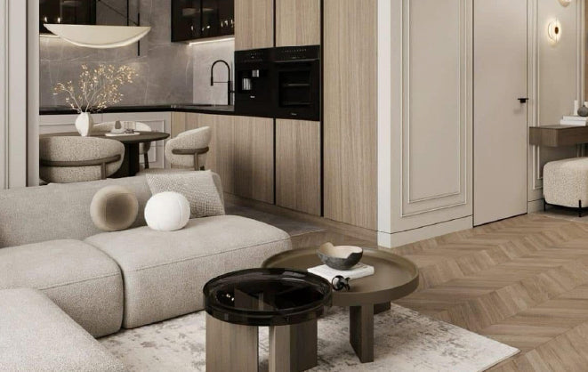 Amenajarea unui living cu bucătărie open space într-un mod armonios