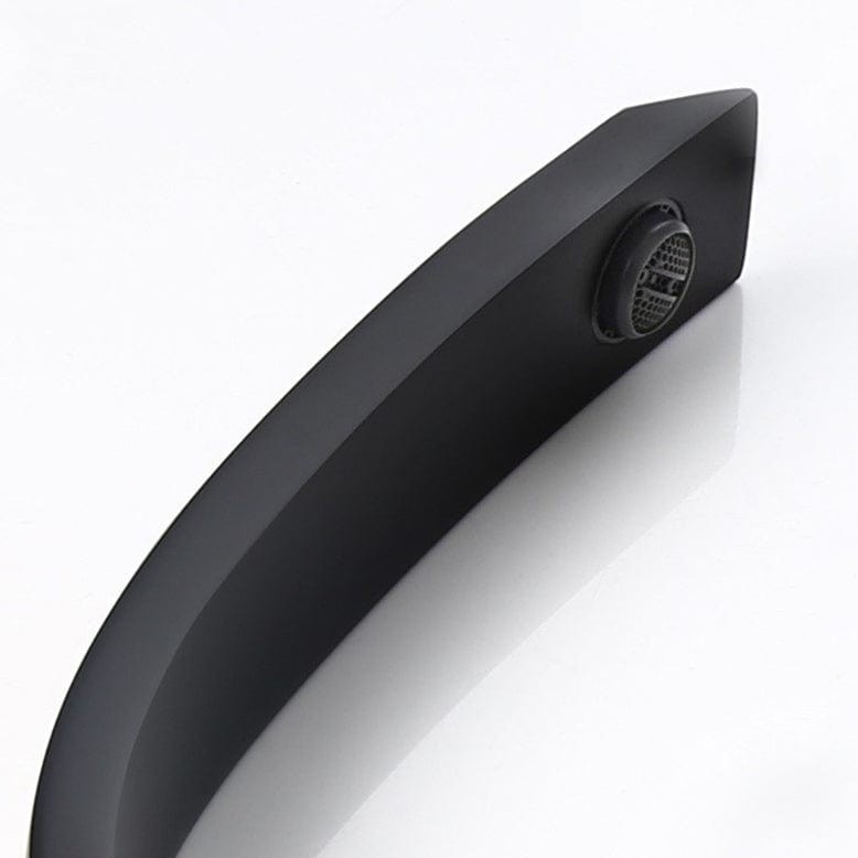 Bateria pentru lavoar Deko Matte, curbata in forma de C, negru mat, cod 1379