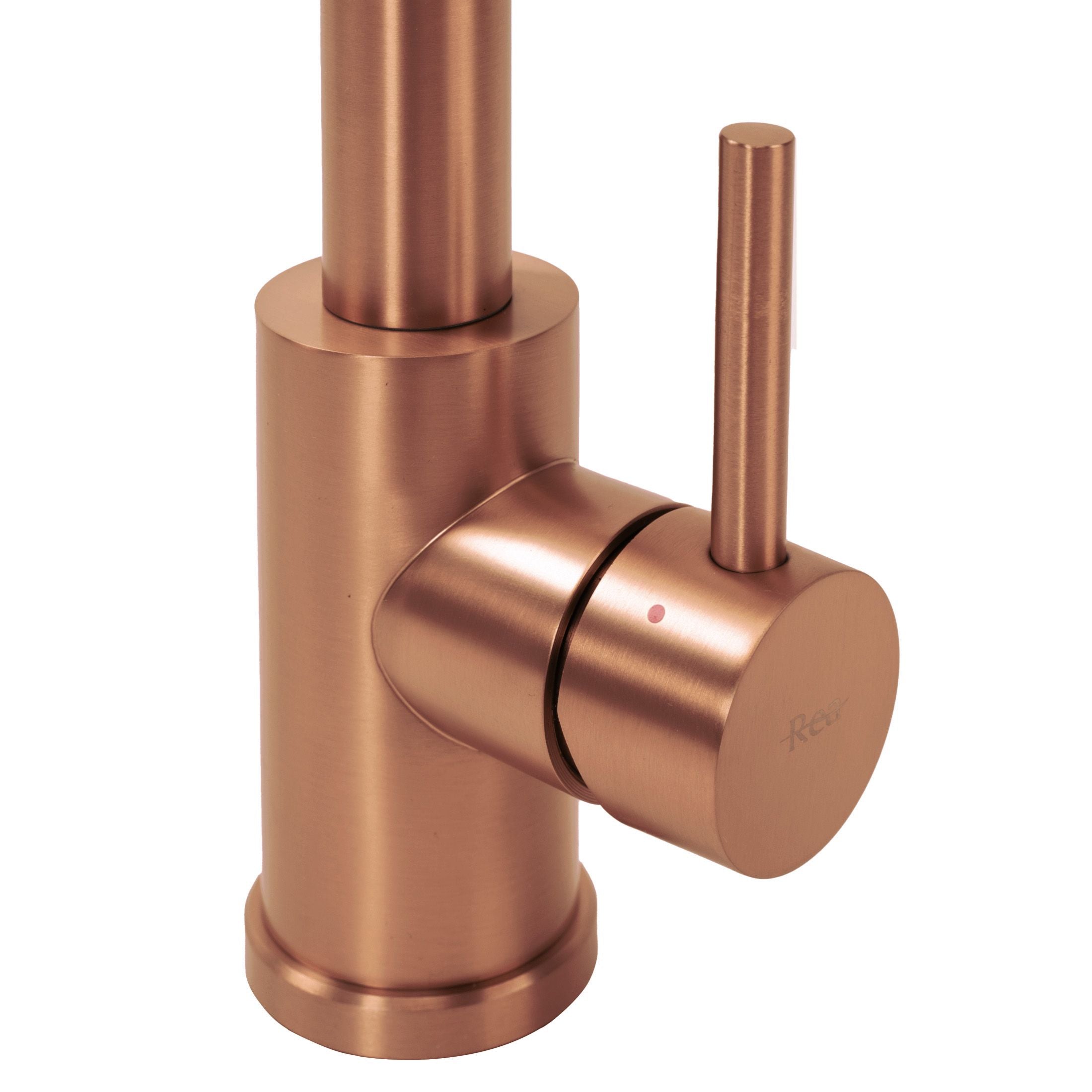 Baterie bucatarie Rea Colin, cu dus flexibil, 2 functii de curgere, cupru periat