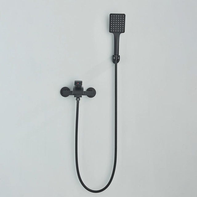 Baterie cada cu robinet tip cascada, negru mat, cod 1603