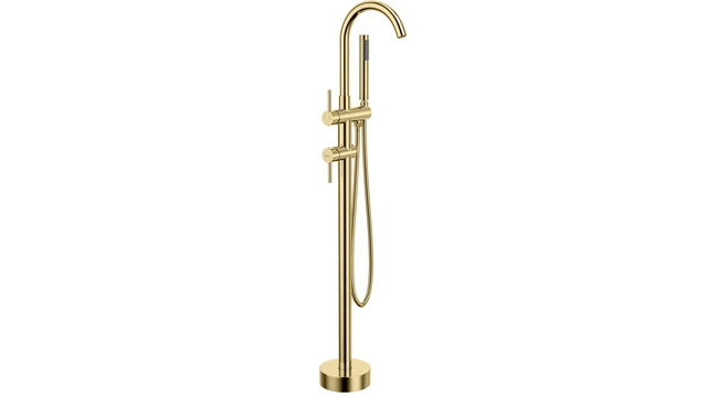 Baterie de cada freestanding Rea Lungo Ortis, auriu lucios