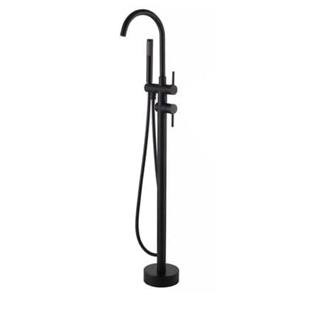 Baterie de podea cu cadru rotund, finisaj negru mat, cod 1162