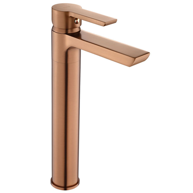 Baterie lavoar Rea Argus, cupru periat, inalta