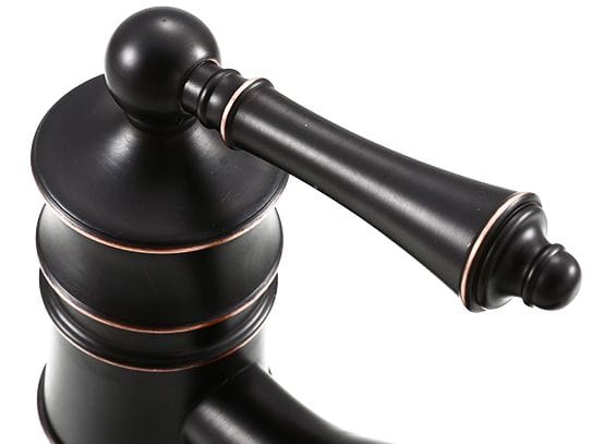 Baterie lavoar Rea Vintage Old Low, negru mat