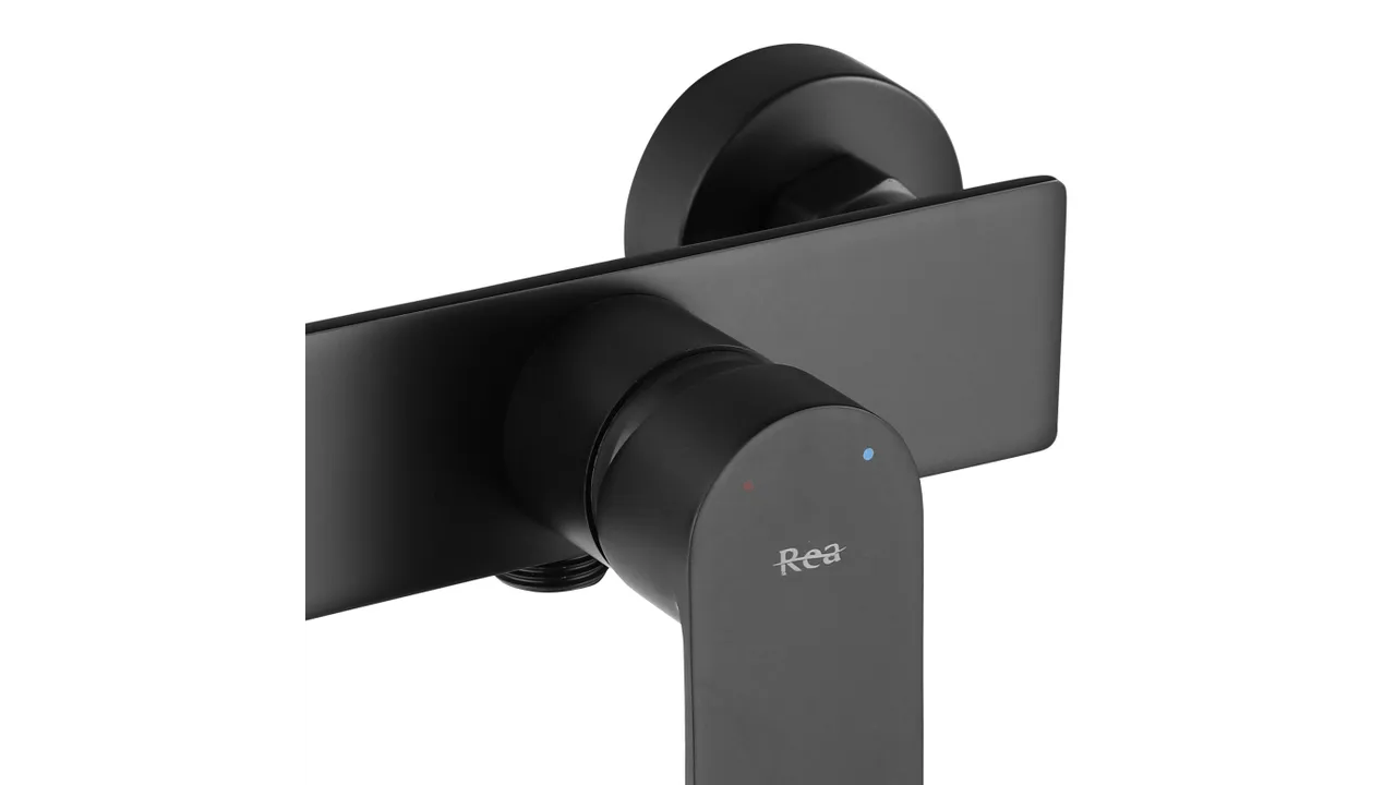 Baterie pentru cadă/duș Rea Urban, negru mat