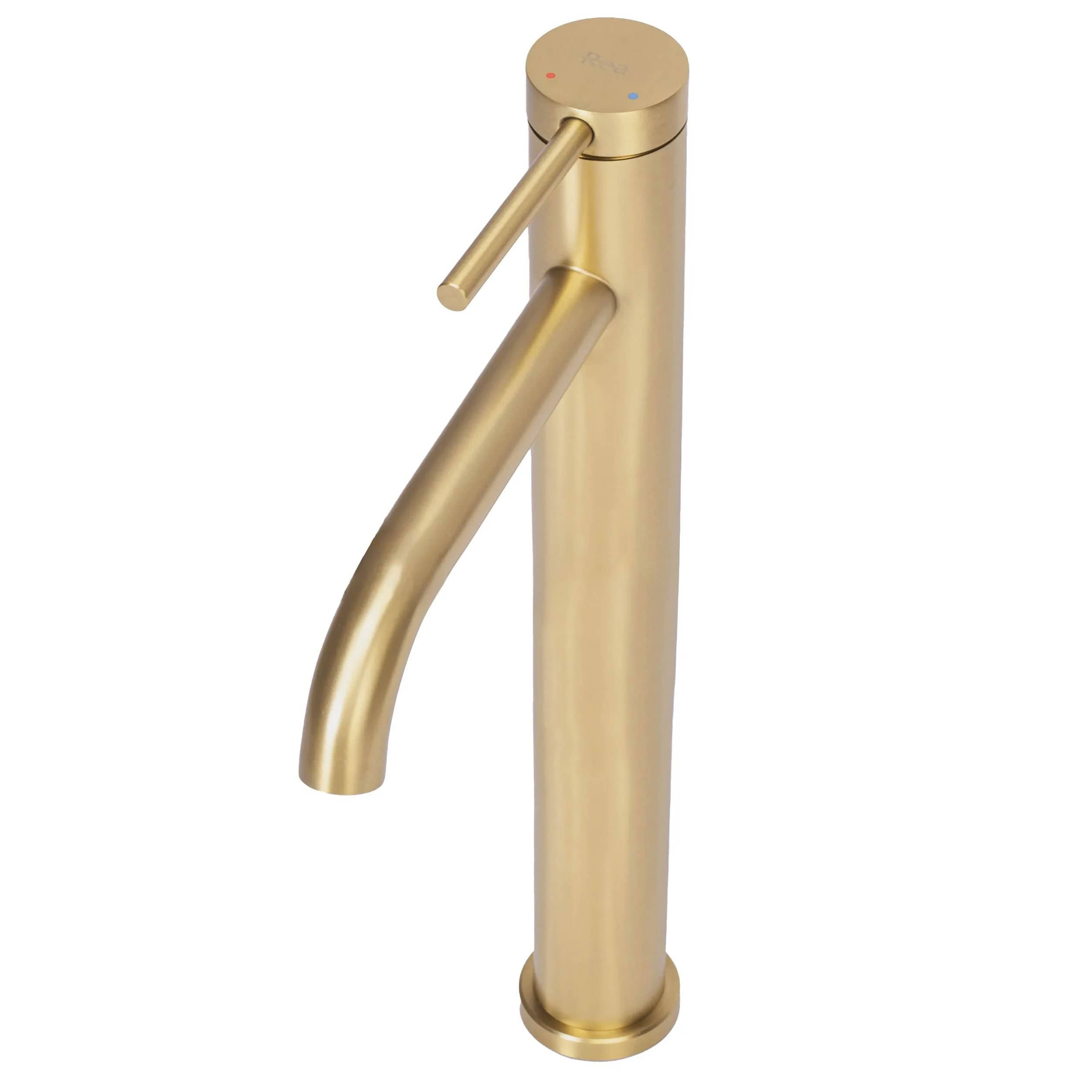 Baterie pentru lavoar Rea Clif High, auriu mat