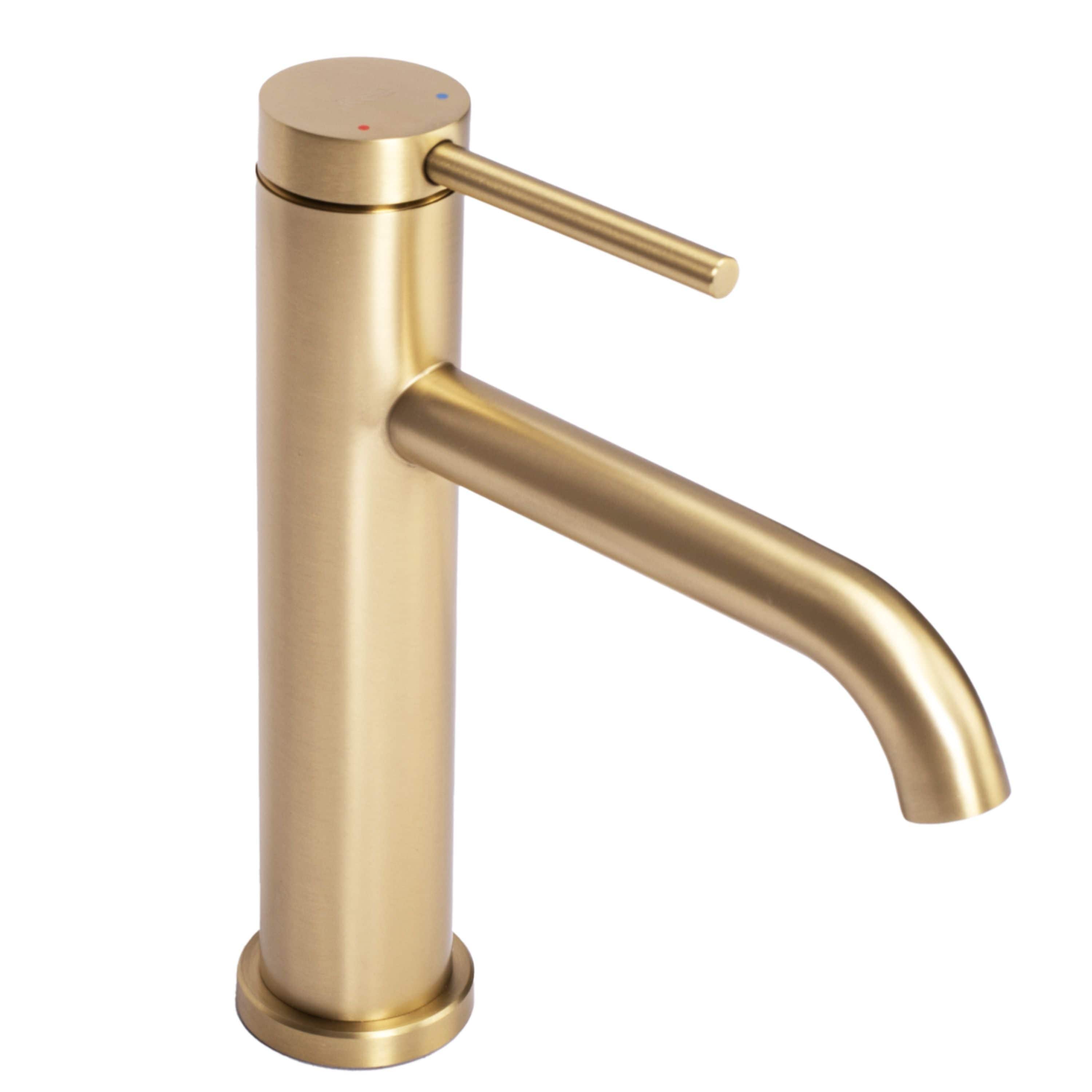 Baterie pentru lavoar Rea Clif Low, auriu mat