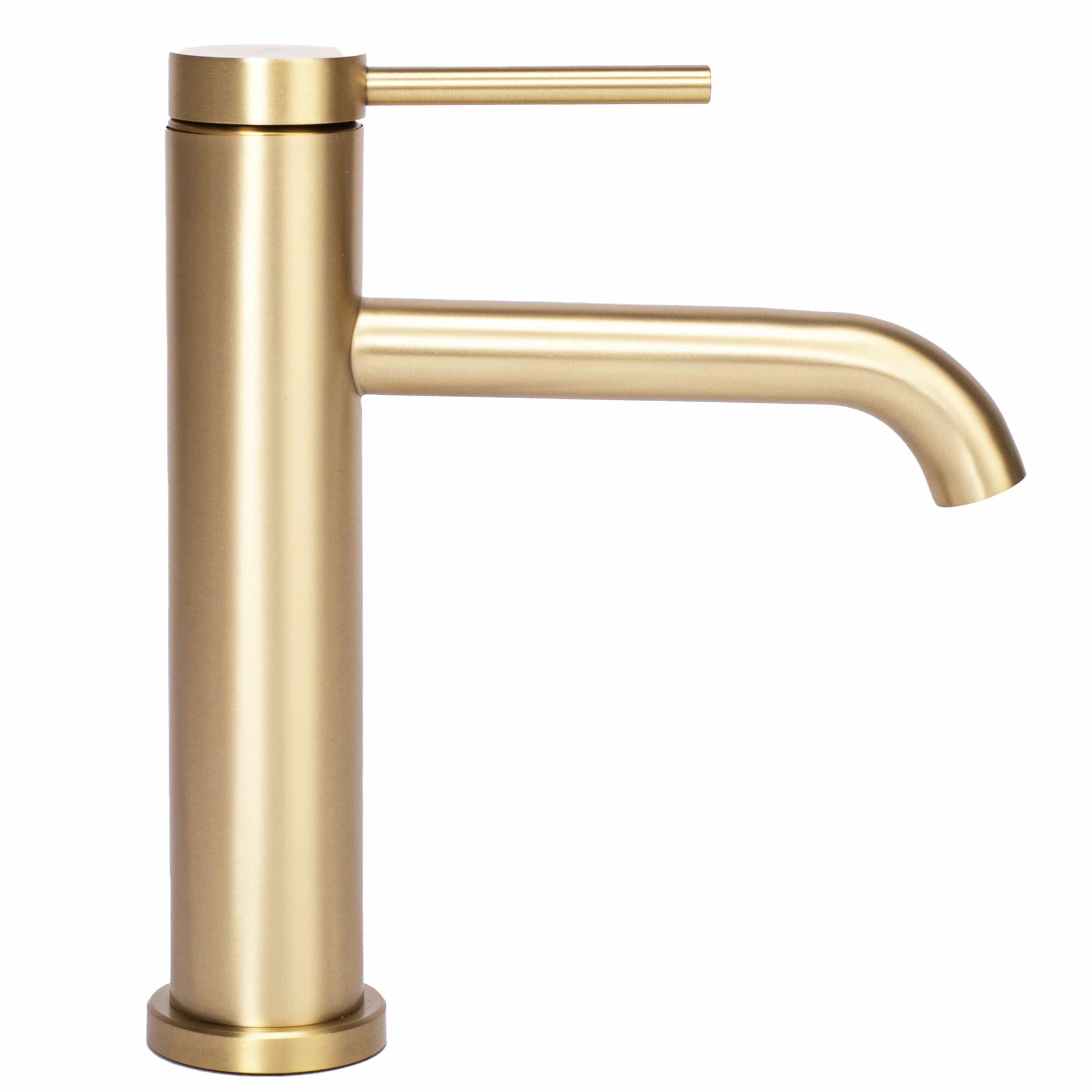 Baterie pentru lavoar Rea Clif Low, auriu mat