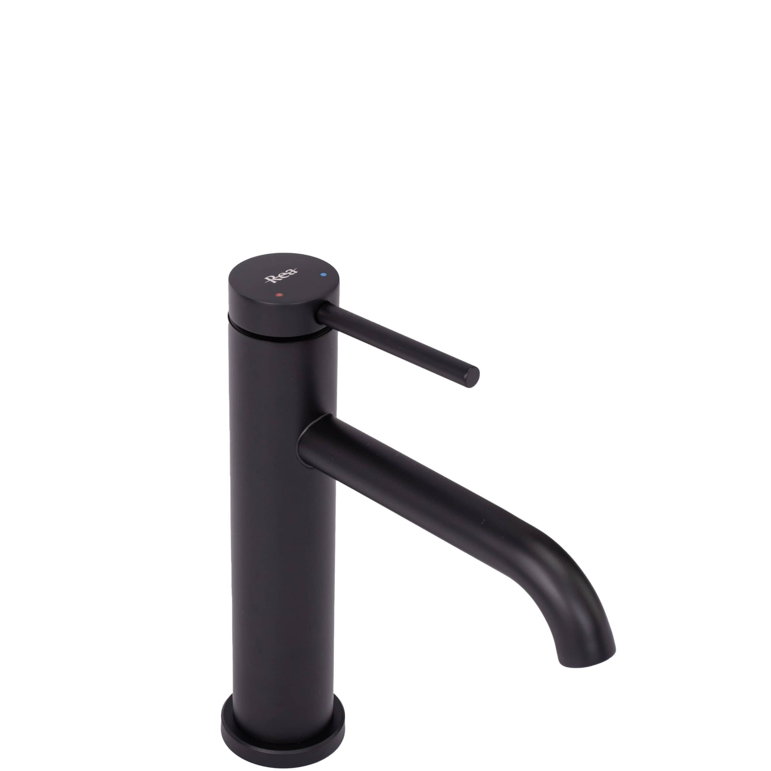 Baterie pentru lavoar Rea Clif Low, negru mat