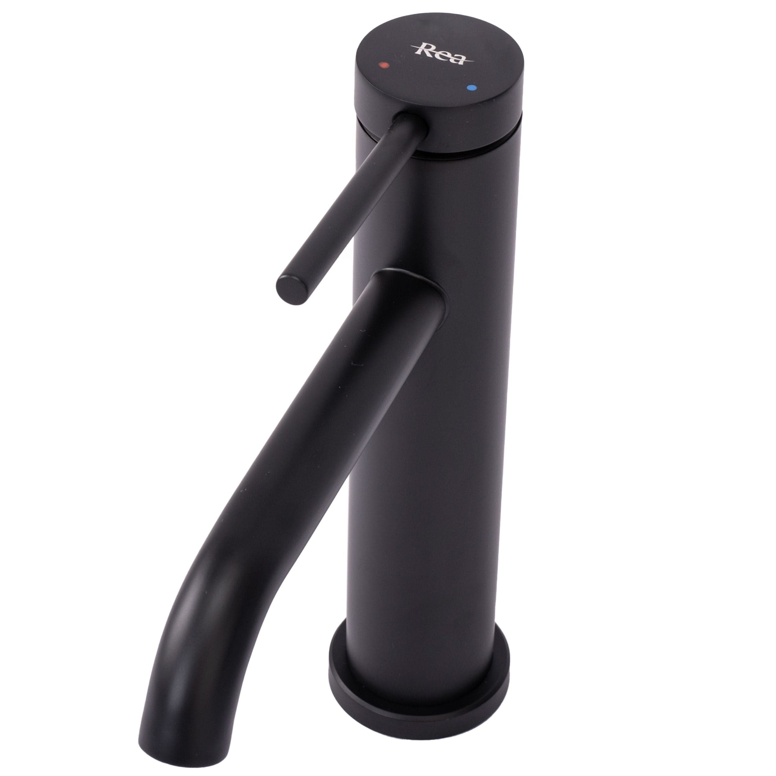 Baterie pentru lavoar Rea Clif Low, negru mat