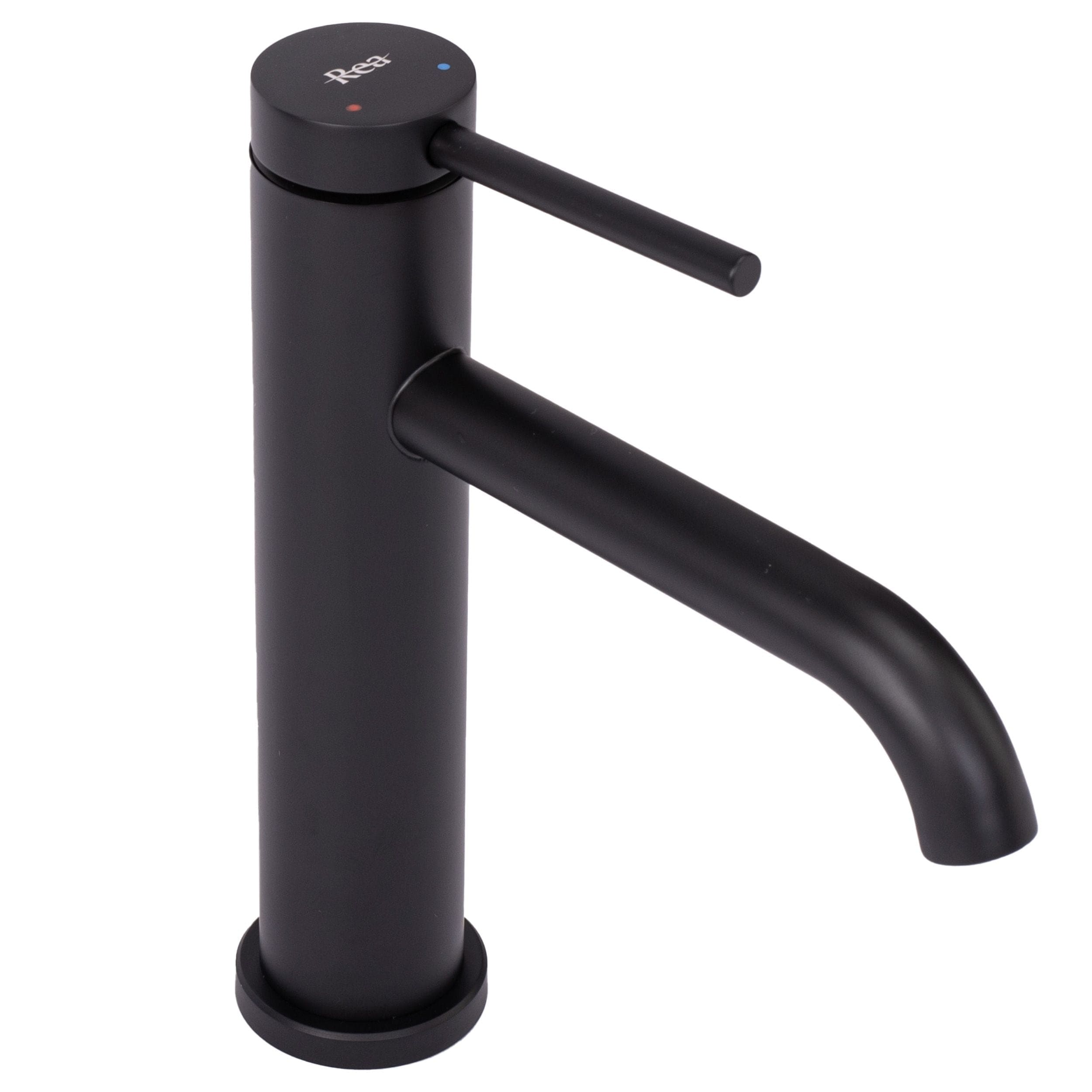 Baterie pentru lavoar Rea Clif Low, negru mat