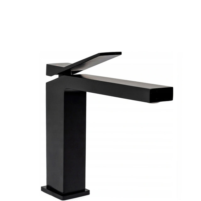 Baterie pentru lavoar Rea Duet Low, negru mat