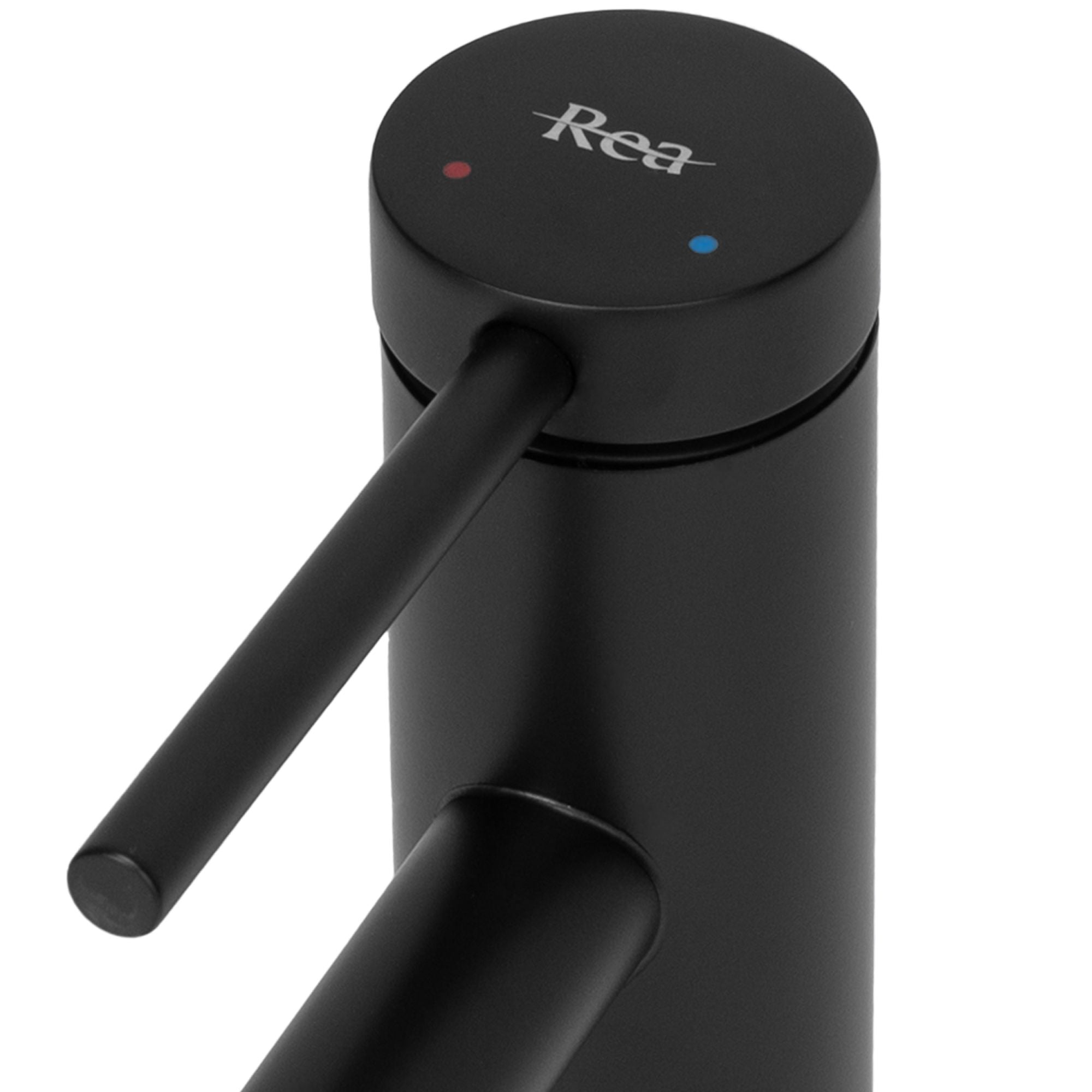 Baterie pentru lavoar Rea Foss Low, negru mat