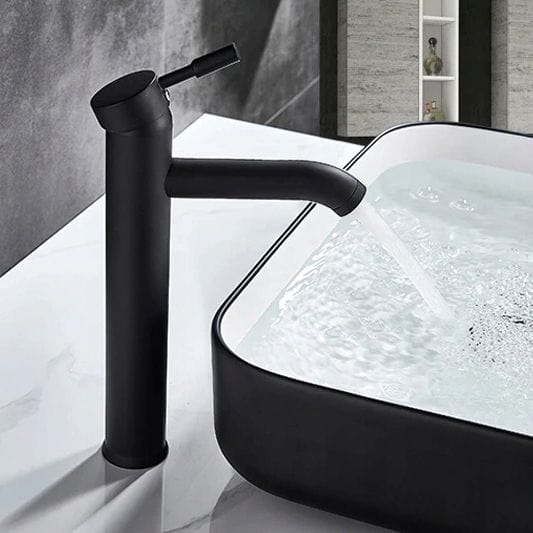 Baterie pentru lavoar Rea Graf High, negru mat