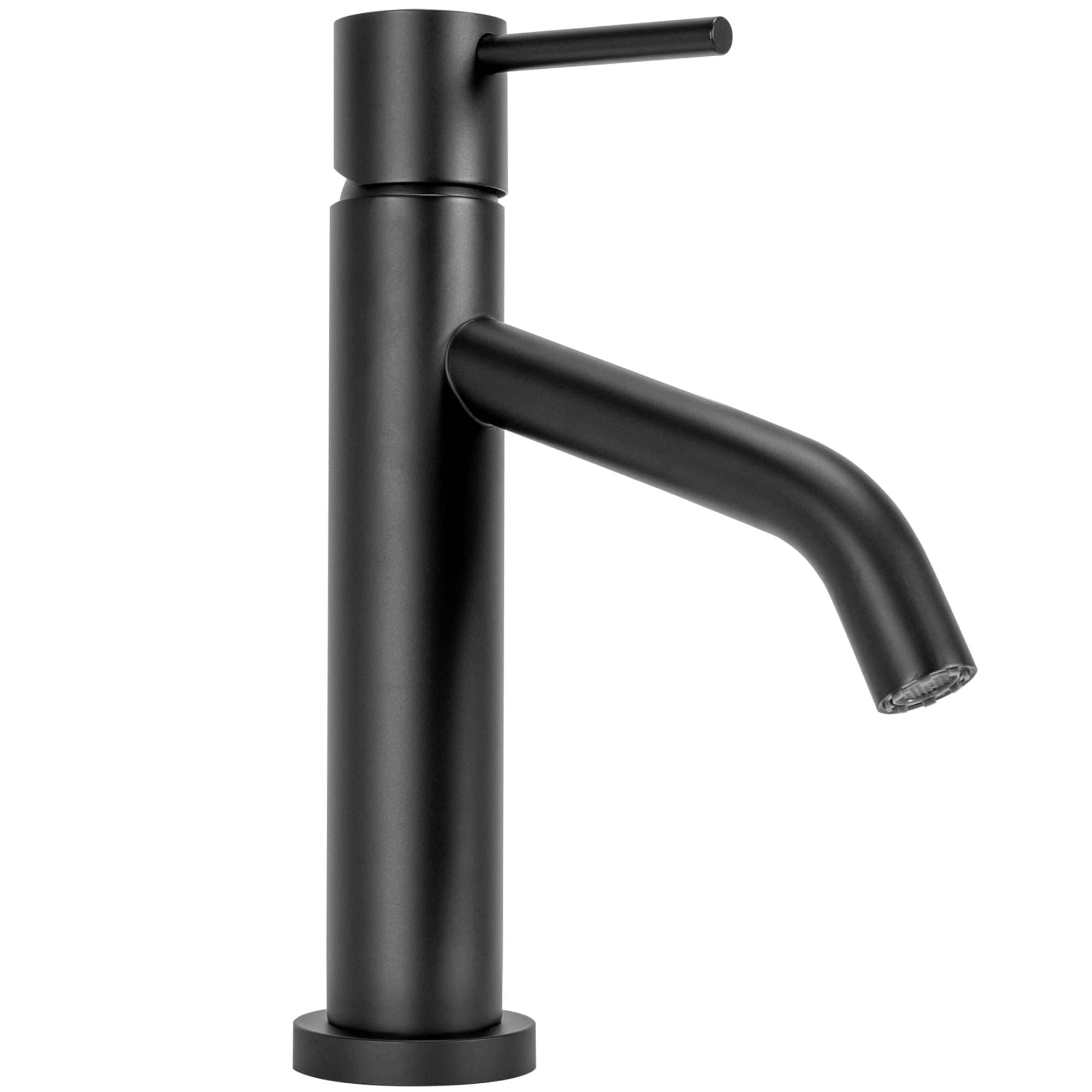 Baterie pentru lavoar Rea Level Low, negru mat