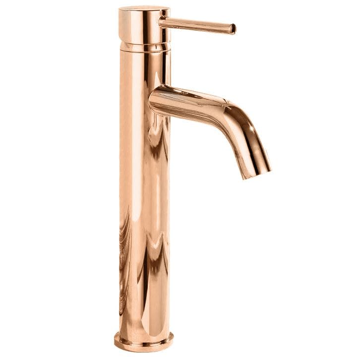 Baterie pentru lavoar Rea Lungo High, auriu rose