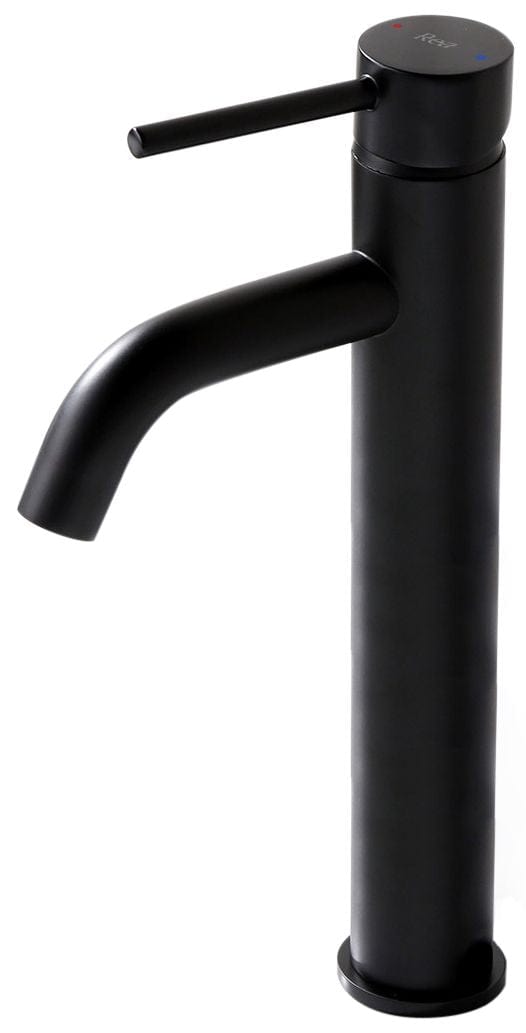 Baterie pentru lavoar Rea Lungo High, negru mat