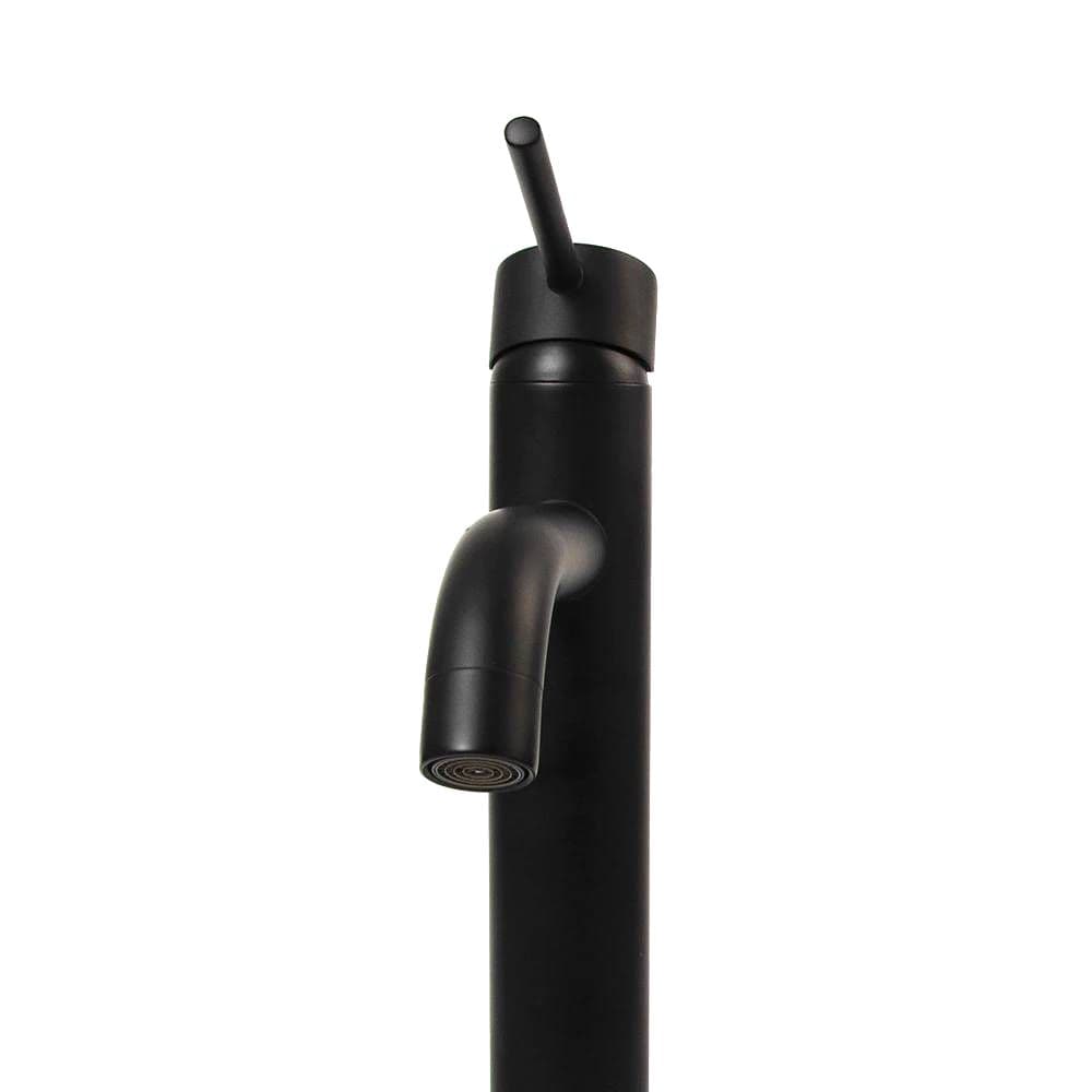 Baterie pentru lavoar Rea Lungo High, negru mat