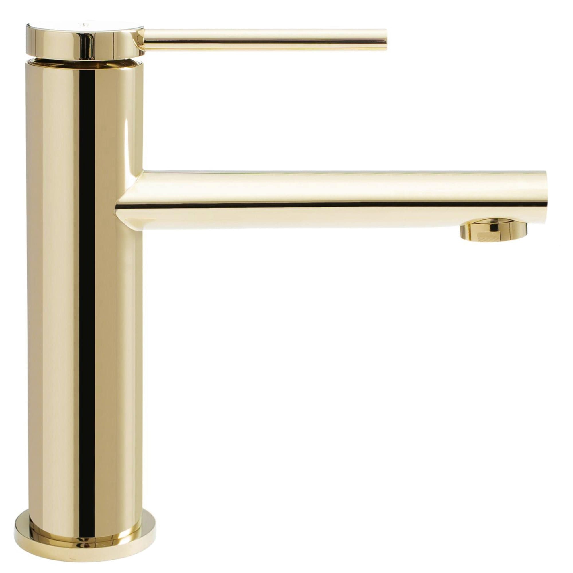 Baterie pentru lavoar Rea Oval Low, auriu lucios