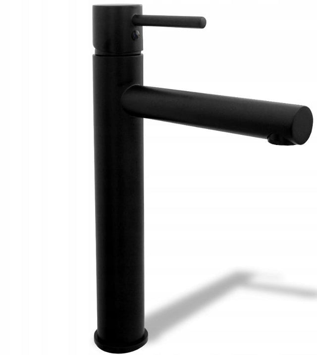 Baterie pentru lavoar Rea Tess High, negru mat