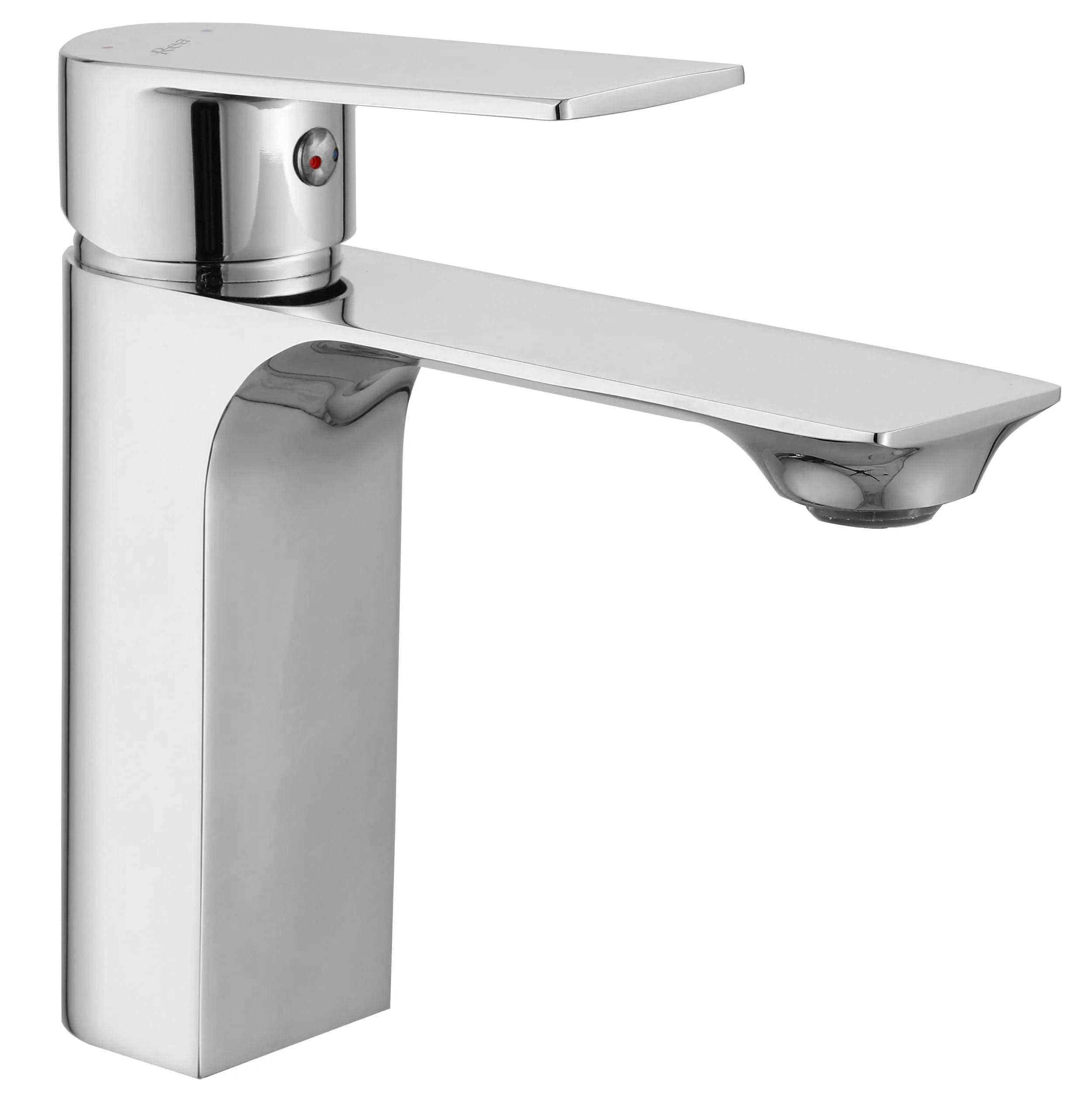 Baterie pentru lavoar Rea Urban Low, argintiu lucios