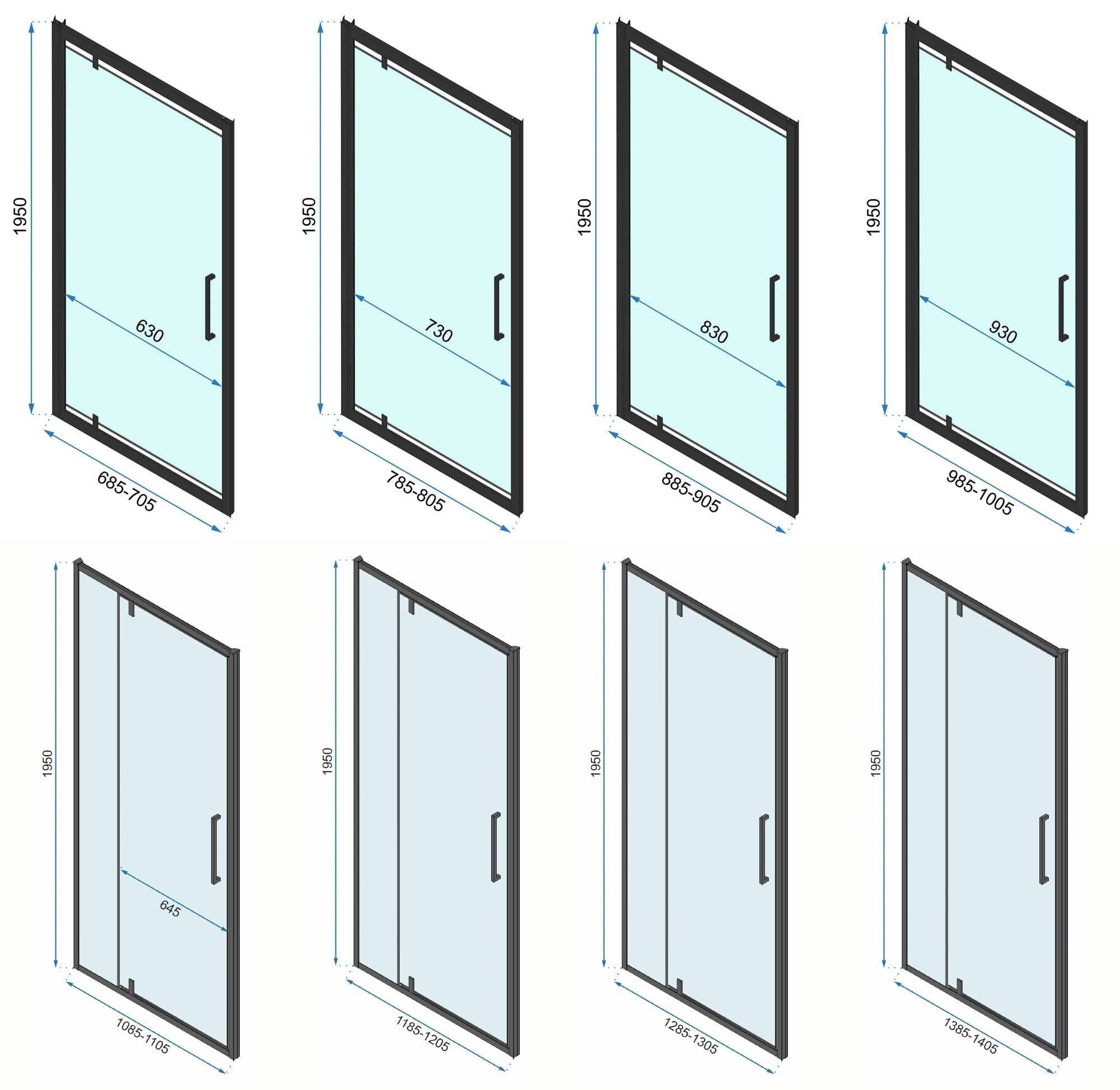 Cabină de duș Rea Rapid Swing, auriu, 100x100 cm