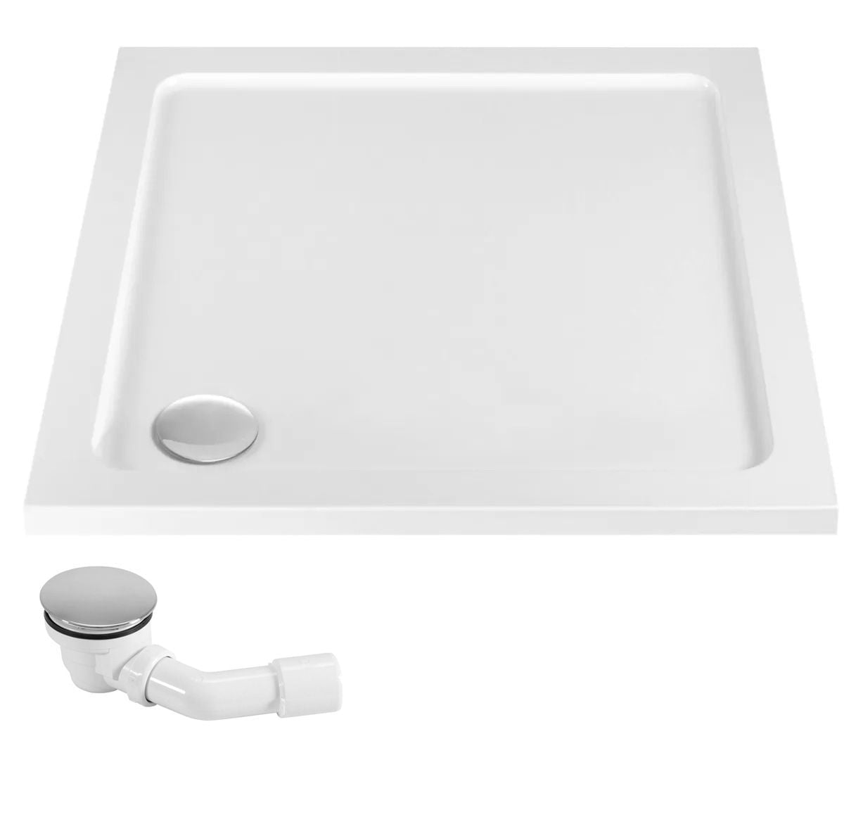 Cabina de dus Rea City  90x90 cm – profil argintiu periat