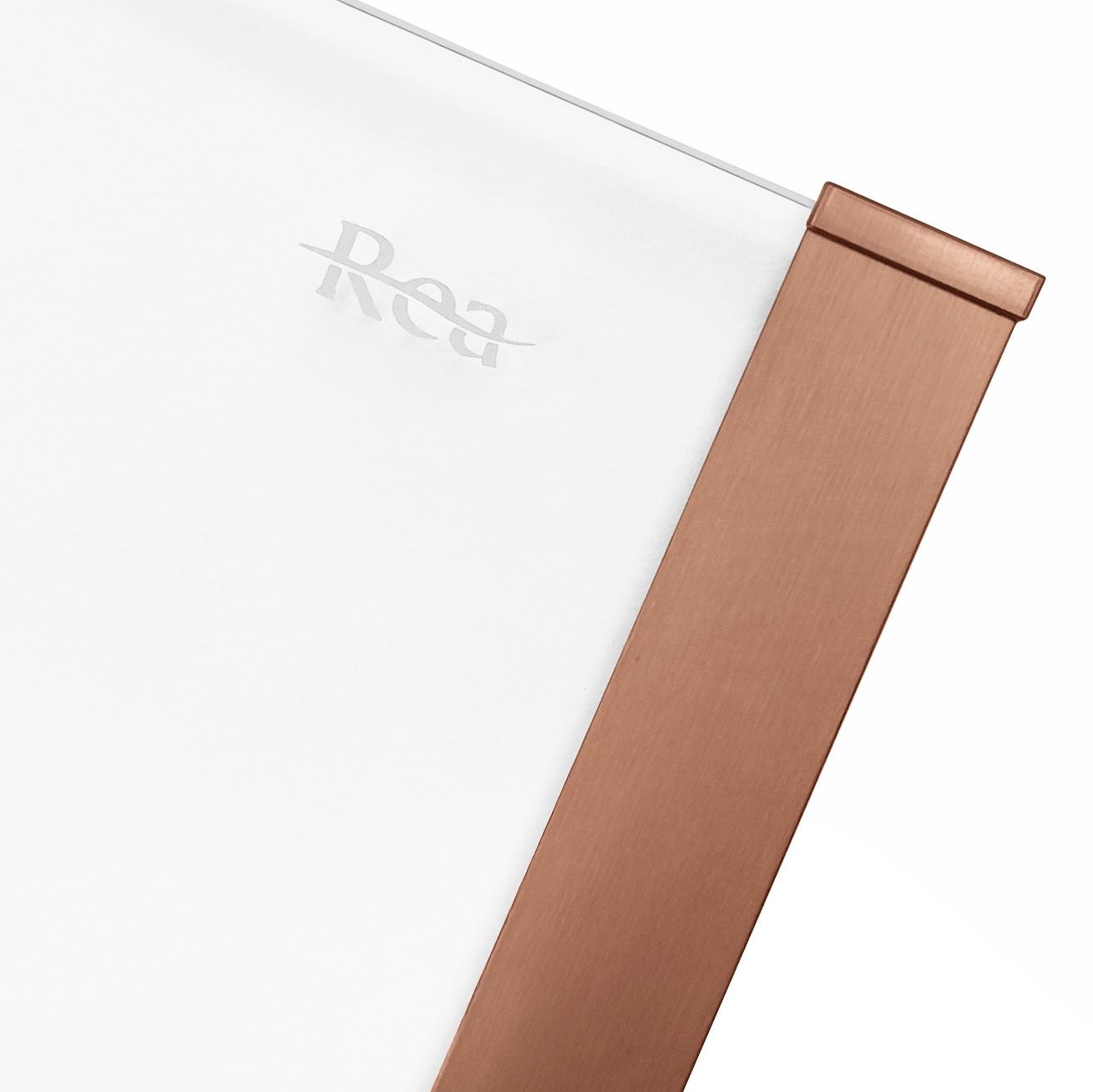 Cabina de dus Rea Solar 100x80 cm – profil cupru periat