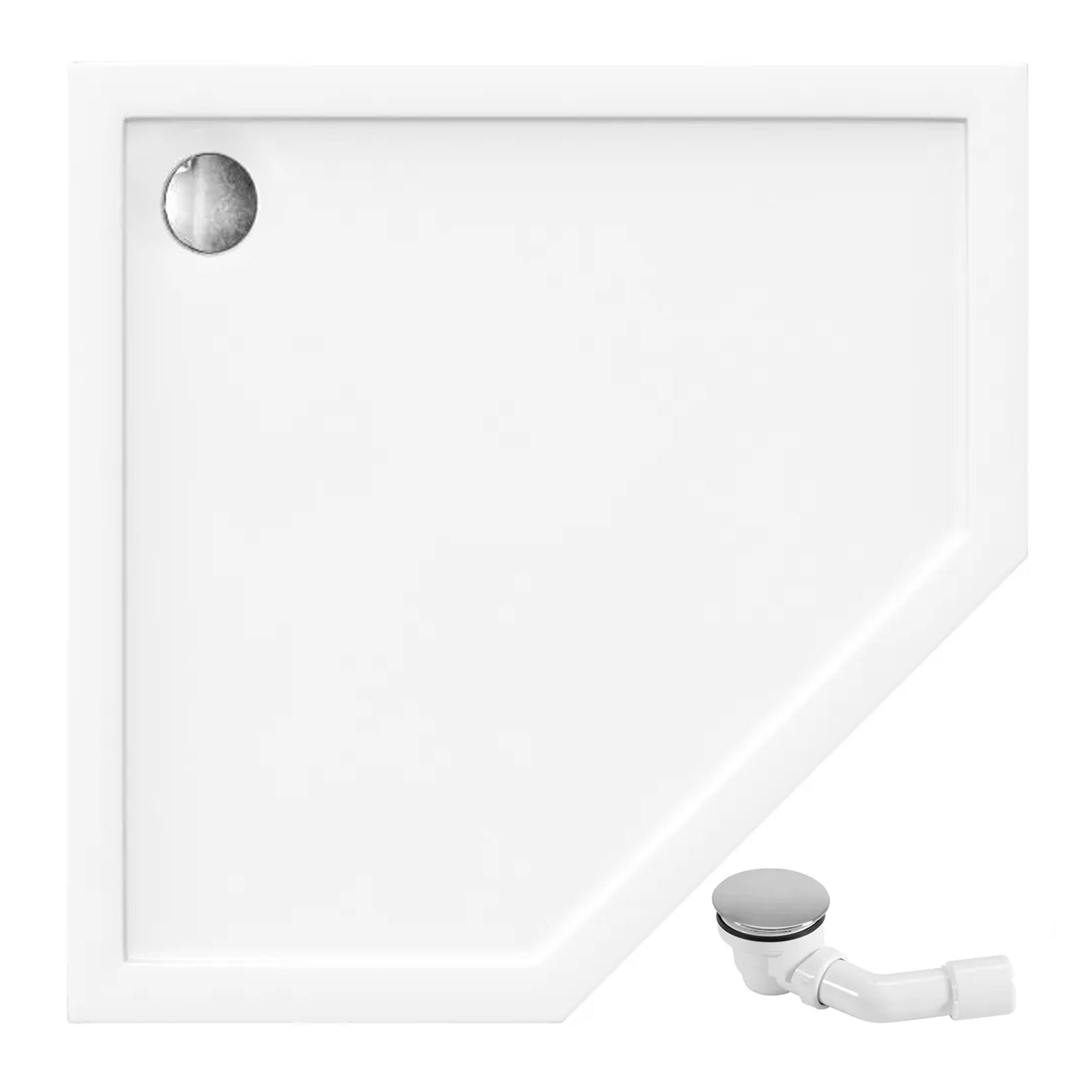 Cabina dus Rea Diamond 90x90 cm – profil auriu periat