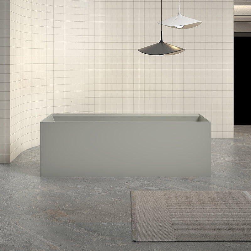 Cada de baie, freestanding, 1500x700x550 mm, din compozit, dreptunghiulara, alb, MonBlari