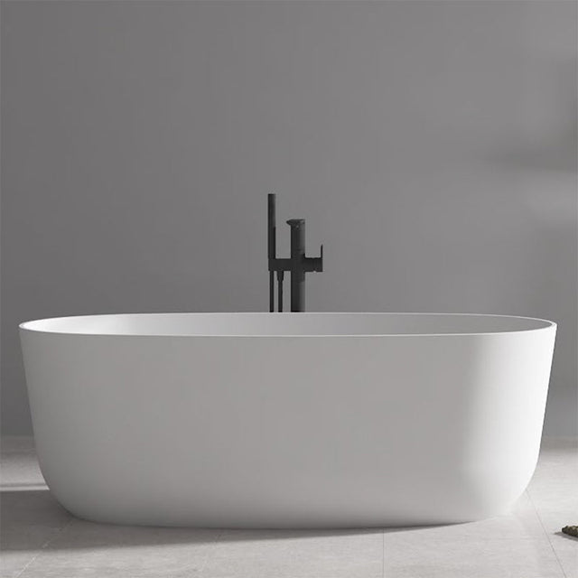 Cada de baie, freestanding, 1600x800x550 mm, din compozit, ovala, alb, MonBlari
