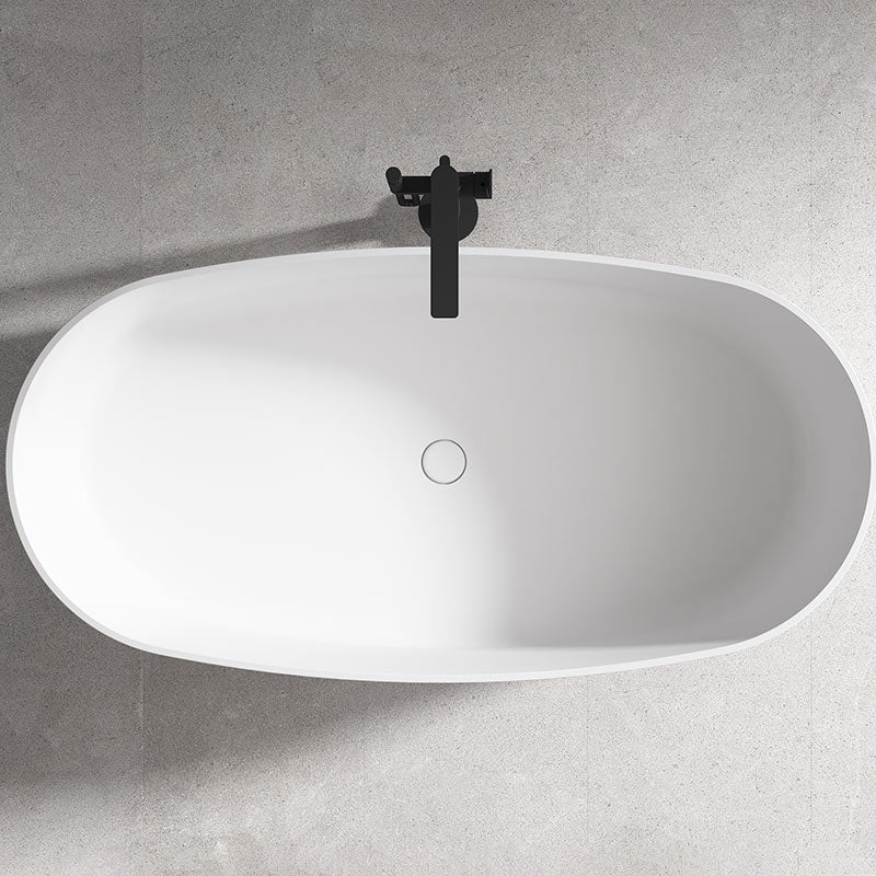 Cada de baie, freestanding, 1600x800x550 mm, din compozit, ovala, alb, MonBlari